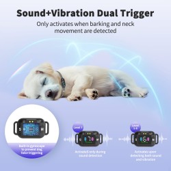 Wholesale Anti-Barking Dog Collar Magnetic Charging Waterproof No Shock Safe Bark Control Collar for Small Dogs