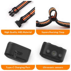 Rechargeable Dog Bark Collar Sound Vibration Ultrasonic No Bark Collar With Safety Mode