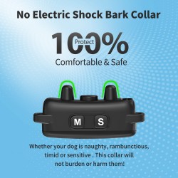 Waterproof Dog Barking Collar Magnetic Rechargeable Dog Harmless Safe Beep Vibration Smart Anti Barking Collar