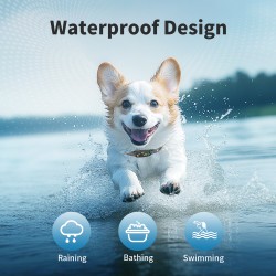 Waterproof Dog Barking Collar Magnetic Rechargeable Dog Harmless Safe Beep Vibration Smart Anti Barking Collar