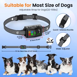 Sound Vibration Shock Collar Anti Bark Device Stop Barking Training Ultrasonic Bark Control Collar