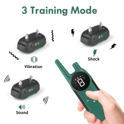 Waterproof Electric Dog Collar Remote Control Pet Dog Training Rechargeable Shock Collar for Dog Training