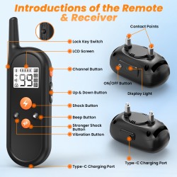 Wholesale Dogs Shock Collar Electric Dog Collar Training Collar for Dog