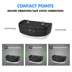 Dog Trainer Electric Collar USB Rechargeable Cat Training Collar With Remote Control