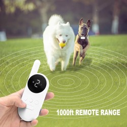 Rechargeable Dog Bark Collar Waterproof Wireless Remote Dog Training Collar