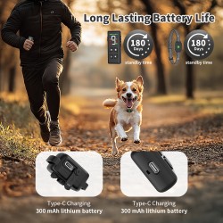Waterproof Remote Control Collar 2600FT Dog Training Collar Sound+vibration Safe Pet Dog RC Collar With LED Display