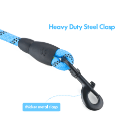 Custom Dog Nylon Leash With Comfortable Padded Handle Highly Reflective Threads Dog Leashes