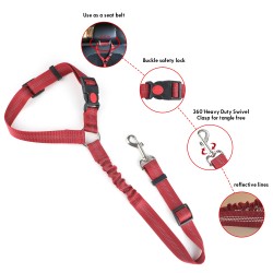 Adjustable Dog Seatbelt Harness