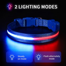 Wholesale Dog LED Collar Attractive Design Rechargeable Dog Led Light Collar