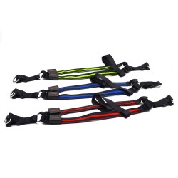 Optical LED Dog Harness Fiber Colorful Light Double-Line LED Dog Harness Dog Vest