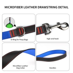 Breathable Leather Dog Collar 8 Colors Durable Pet Collar MicroFiber