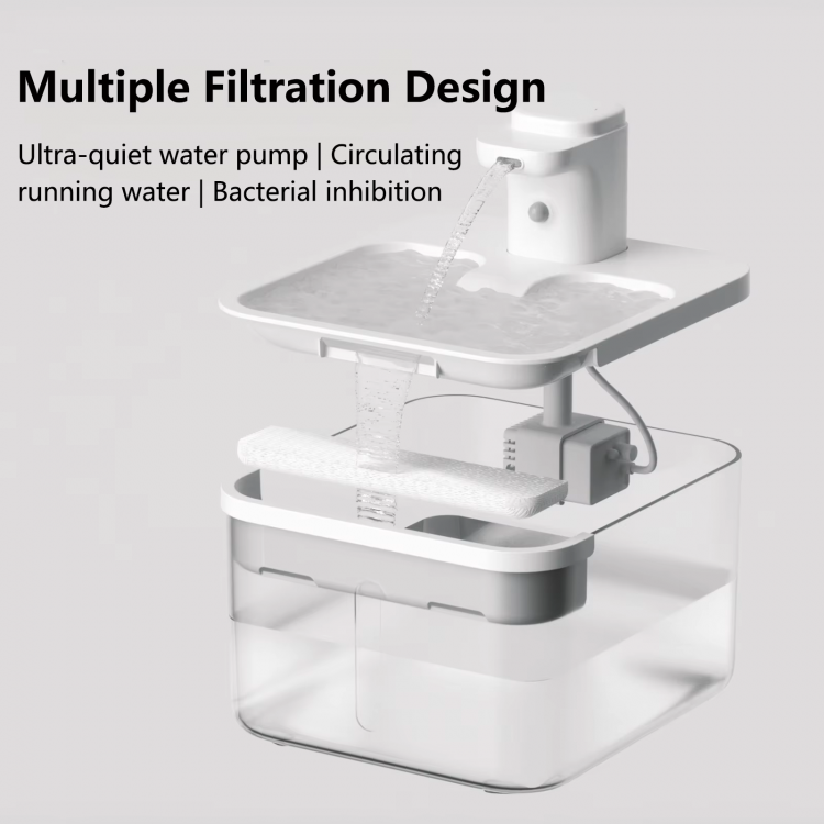 Custom Cat Feeding Fountain Watering System Outdoor Pet Drinking Fountain