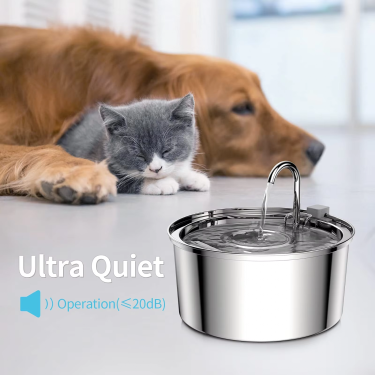 Wholesale Pet Water Dispenser Stainless Steel Automatic Circulating Design for Large Breed Pets