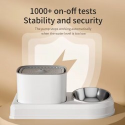 Wholesale Pet Water Fountain Dog Food Bowl with 16 Degree Tilted Dish