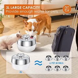 Custom Cat Drinking Fountain 3L Pet Water Fountain