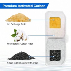 Custom Pet Carbon Fountain Replacement Filters with Coconut Activated Carbon