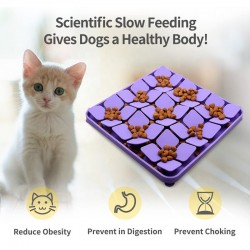Dog Bowl Washable Anti-slip Suction Cups Pet Slow Feeder Mat
