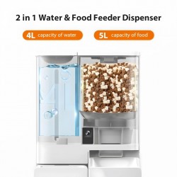 Pet Feeders Bowl and Water Dispensers Set
