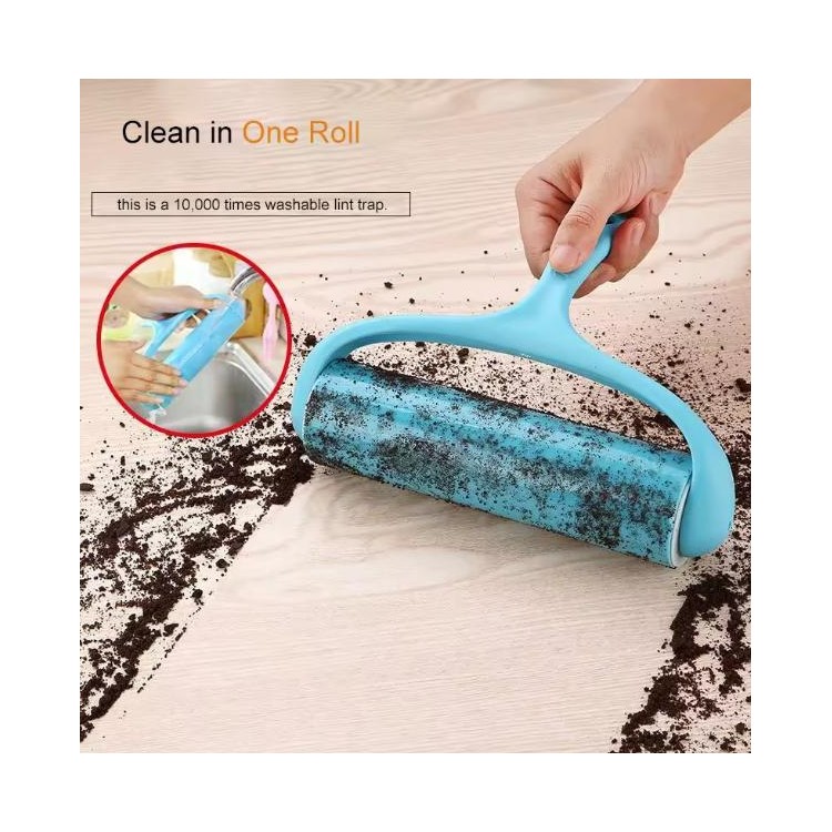 Pet Hair Remover Brush TPR Handle Epilator With Lint Roller Pet Hair Remover Brush TPR Handle Epilator With Lint Roller
