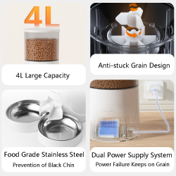 Custom Pet Feeder Bowl Water Bottles Smart Feeding Solution