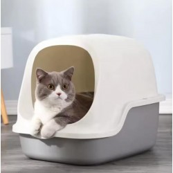 Plastic Cat Litter Box Top Splash-Proof and Odor-Control Box