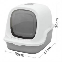 Plastic Cat Litter Box Top Splash-Proof and Odor-Control Box