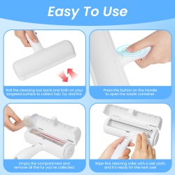 Pet Hair Remover Roller Reusable Dog Cat Hair Remover Roller Sticker Pet Remover Brush