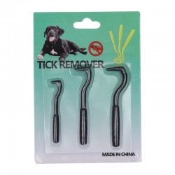 Custom Pet Flea Catcher and Tick Remover Tool Grooming Hook for Cats and Dogs PP Material
