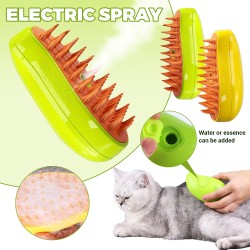 Cat Hair Steam Brush Anti Flying Hair Dog Comb Durable Pet Electric Spray Massage Comb