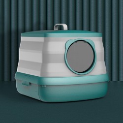 Cat Litter Box Toilet and Portable Large Cat Litter Box