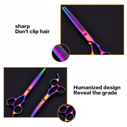 Custom Dog Hair Scissor Set Pet Trimmer Straight Scissor Professional Grooming Scissors Kit