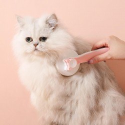 Cat Grooming Hair Brush Key Pet Comb One Click Self Cleaning Massage Brush Dog Hair Remover Kitten Comb