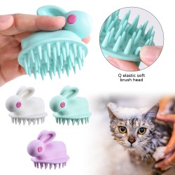 Customize Pet Bath Brushes Massage Brush Shampoo Dispenser Dog Grooming for Cat Pets Bathing Products