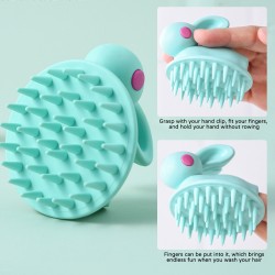 Customize Pet Bath Brushes Massage Brush Shampoo Dispenser Dog Grooming for Cat Pets Bathing Products