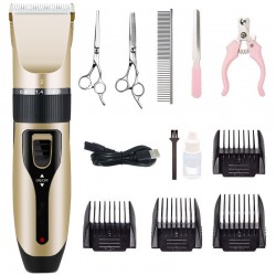 Pet Cleaning Grooming Kit Rechargeable Dog Hair Trimmer Grooming Clippers Dog Hair Shaver