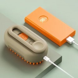Pet Spray Massage Brush One Button Steam Spray Folding Rotatable Hair Removal Grooming Brush