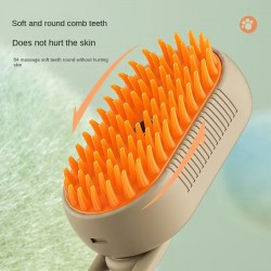 Pet Spray Massage Brush One Button Steam Spray Folding Rotatable Hair Removal Grooming Brush