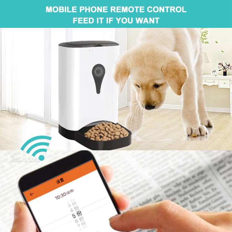 Automatic Pet Feeder Bowl Mobile Phone Control Automatic Pet Feeder Bowl Mobile Phone Control
