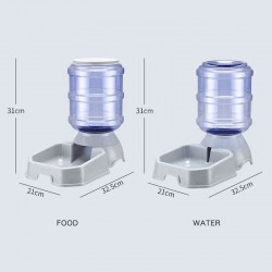 Automatic Cat Food Bowl and Pets Water Dispenser Bottle