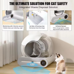 Custom Cat Litter Box Automatic Cat Litter Box with APP Control Odor-Free Waste Disposal