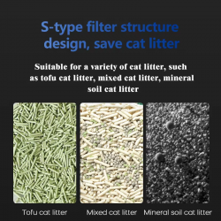 Automatic Cat Litter Box 68L with 8L Waste Bin APP Control & Self-Cleaning Mode