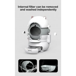 Smart Litter Cat Box Multifunction Anti-pinch Automatic Self-cleaning Litter Box