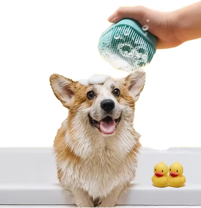 Silicone Puppy Grooming Brush