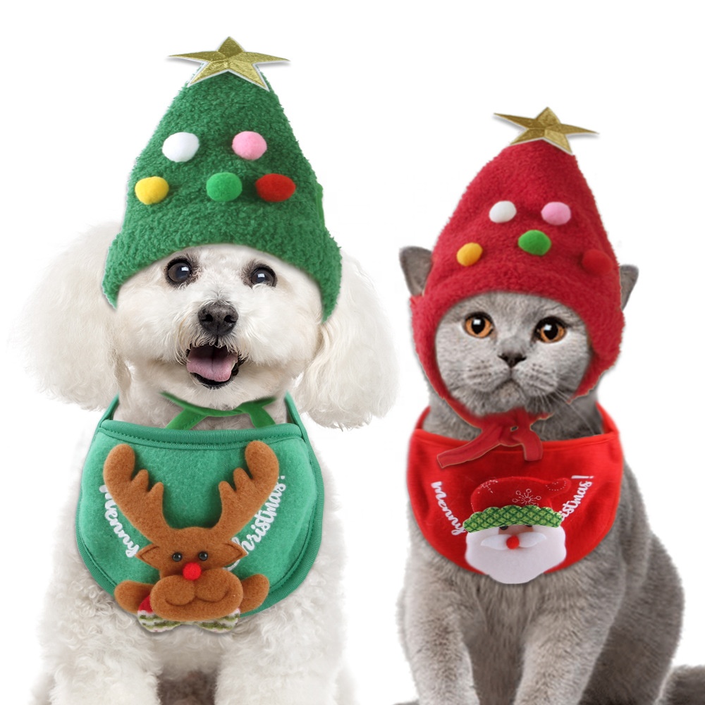 Santa Dog Costume Hats