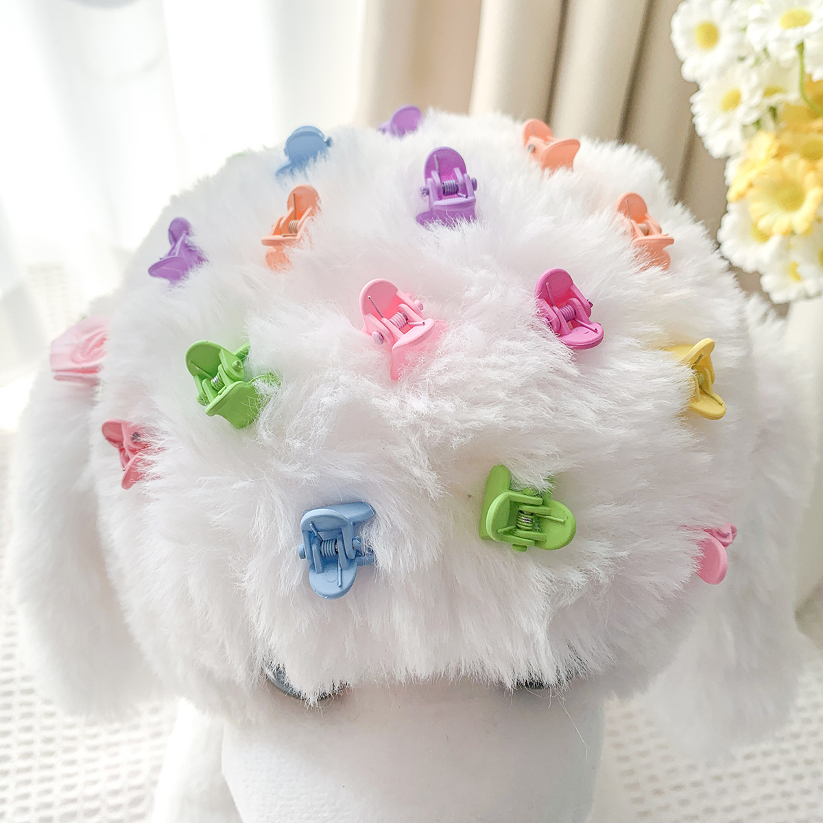Cat Hair Flower Clip