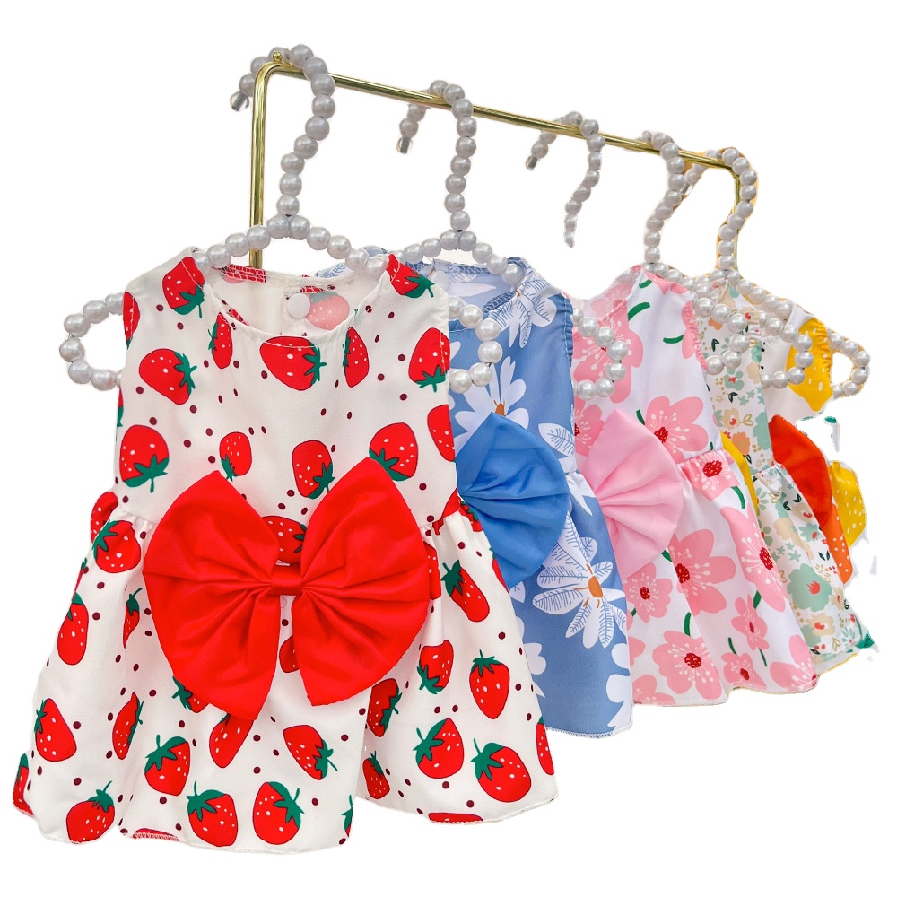 Custom Dog Bowknot Dress
