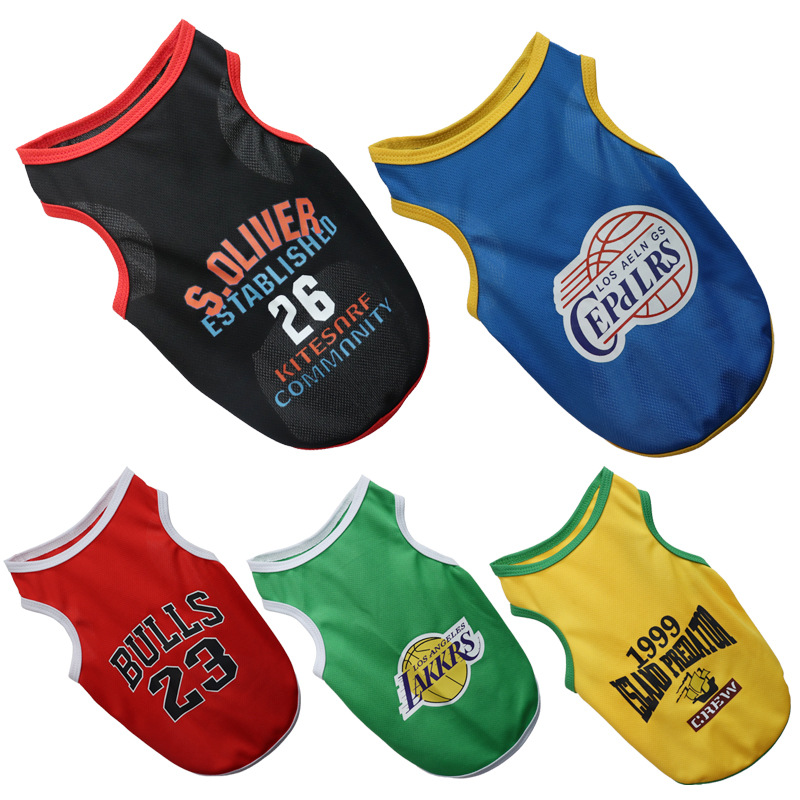 Pet Breathable Basketball Jersey
