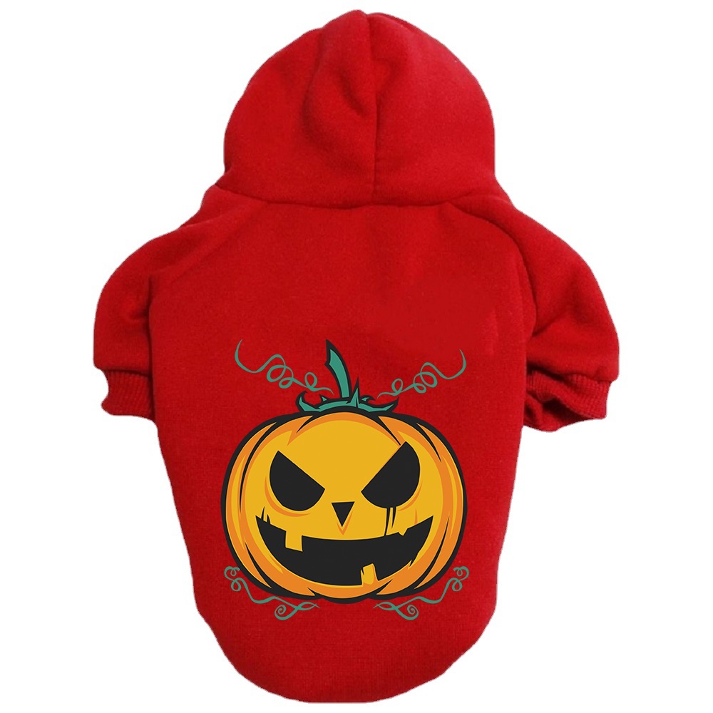 Pumpkin Printed Dog Hoodie