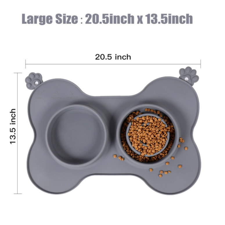 Plastic Dog Double Bowls