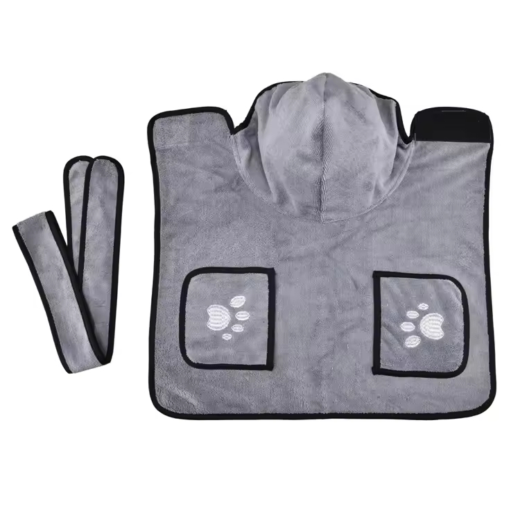 Soft Dog Bathrobe Towel